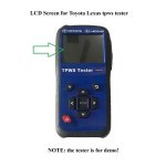 LCD Screen Display Replacement for Toyota Lexus TPWS Tester